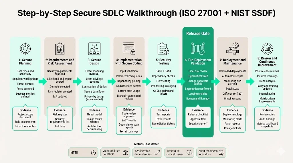 Step‑by‑Step Secure SDLC Walkthrough