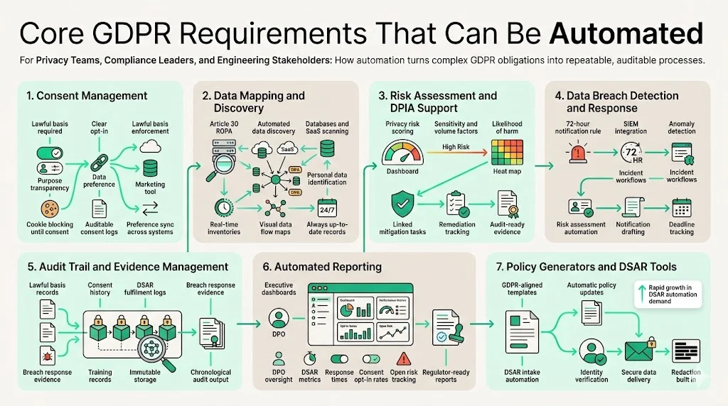Core GDPR Requirements That Can Be Automated