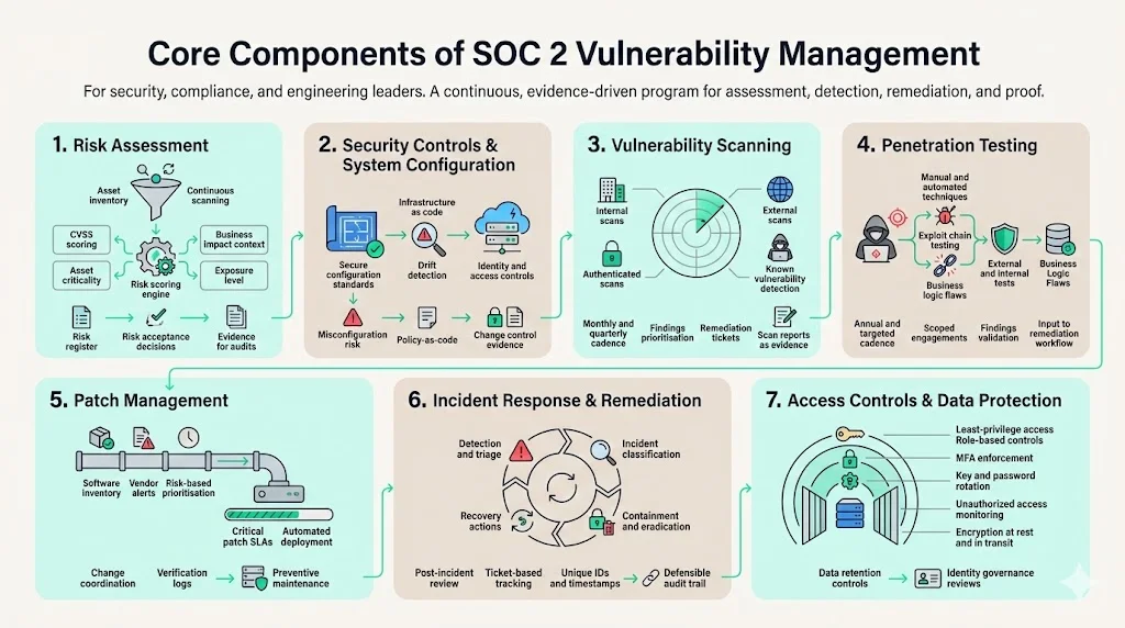 Core Components of SOC 2 Vulnerability Management