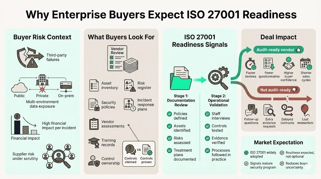 Why Enterprise Buyers Expect ISO 27001 Readiness