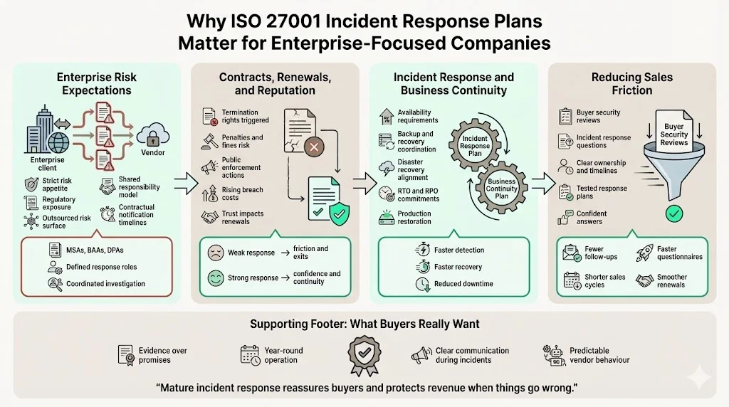 Why ISO 27001 Incident Response Plans matter for enterprise‑focused companies
