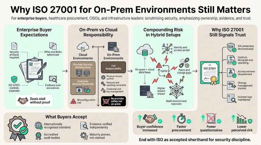 Why ISO 27001 For On-Prem Environments Still Matters
