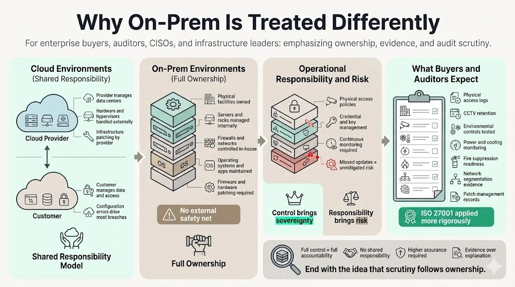 Why On‑Prem Is Treated Differently
