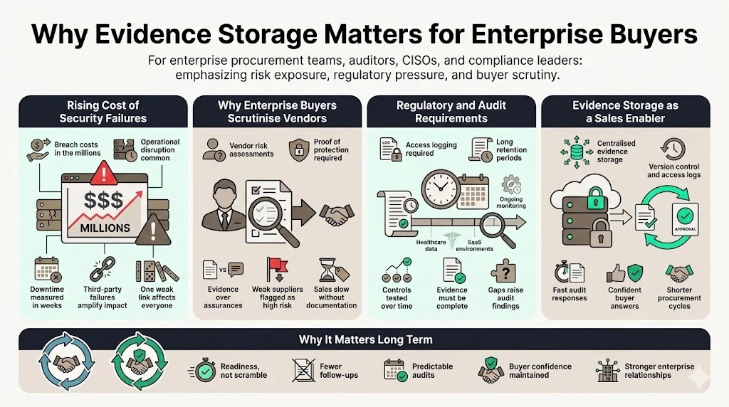 Why evidence storage matters for enterprise buyers
