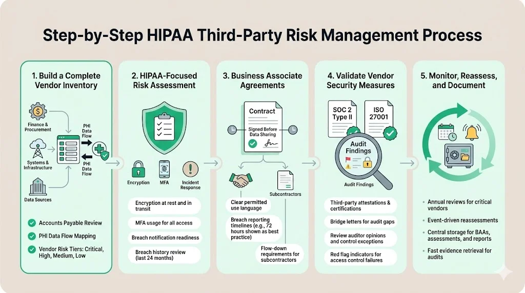 Step-by-Step HIPAA Third-Party Risk Management Process