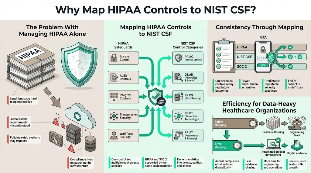 Why Map HIPAA Controls to NIST CSF?