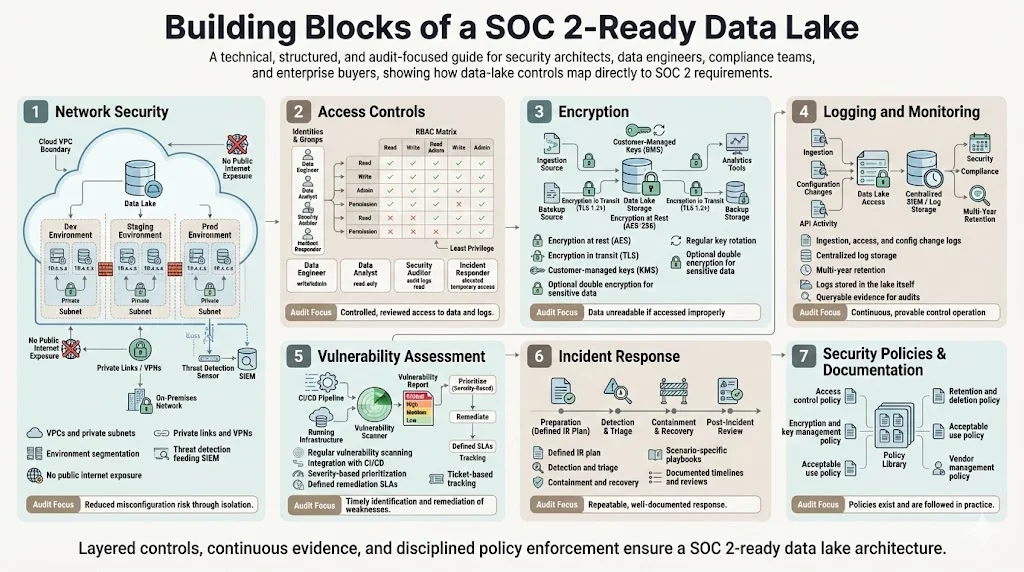 Building Blocks of a SOC 2‑Ready Data Lake