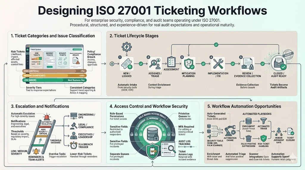 Designing ISO 27001 Ticketing Workflows