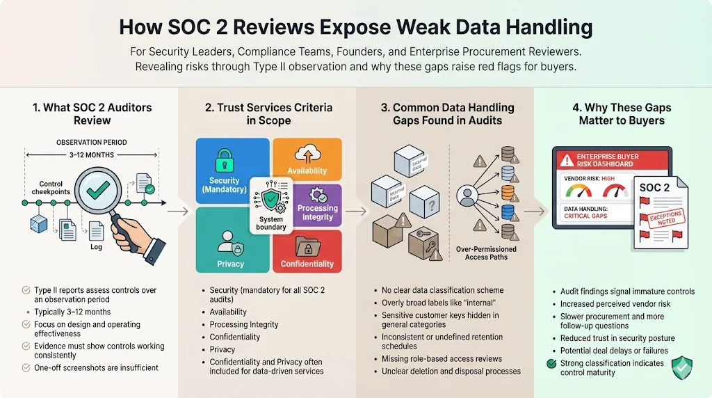 How SOC 2 reviews expose weak data handling