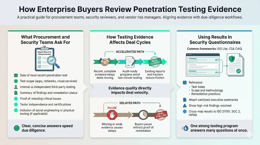 How Enterprise Buyers Review Penetration Testing Evidence