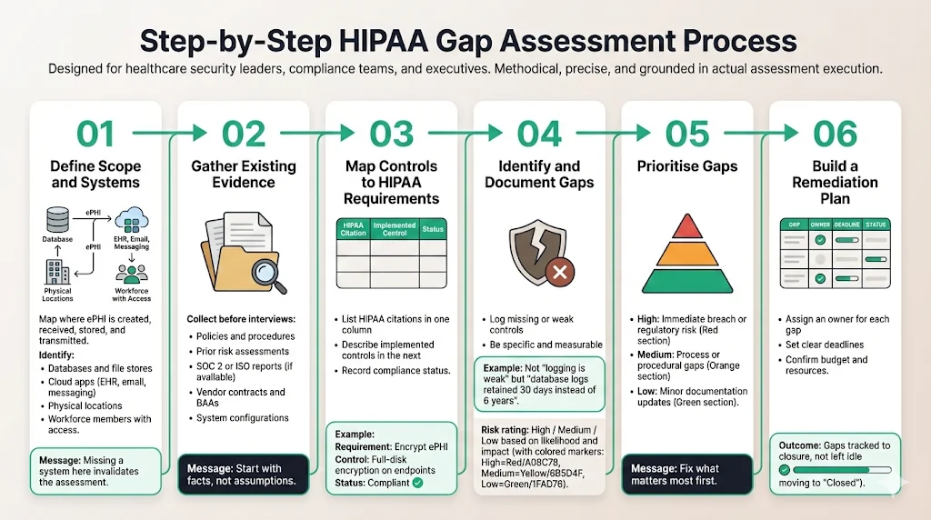 Step-by-Step HIPAA Gap Assessment Process