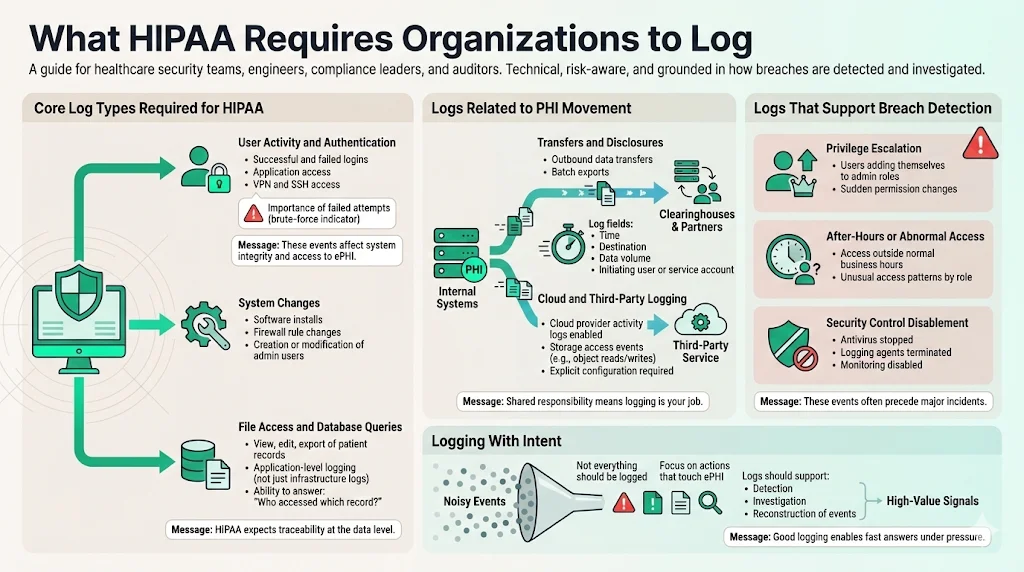 What HIPAA Requires Organizations to Log
