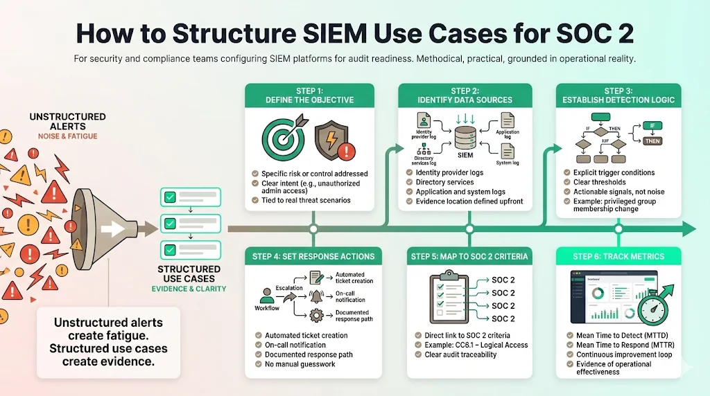 How to Structure SIEM Use Cases for SOC 2