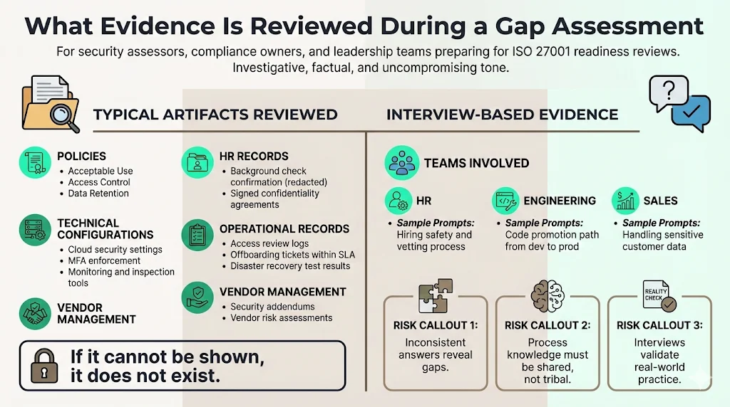 What Evidence Is Reviewed During a Gap Assessment