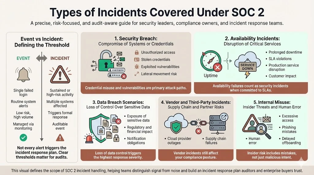 Types of Incidents Covered Under SOC 2