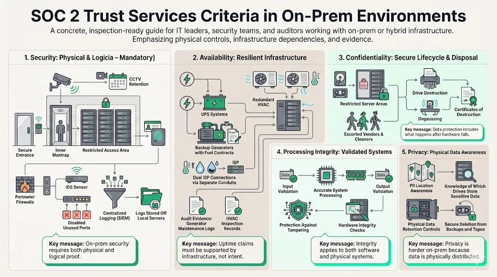 SOC 2 Trust Services Criteria and On-Prem Environments