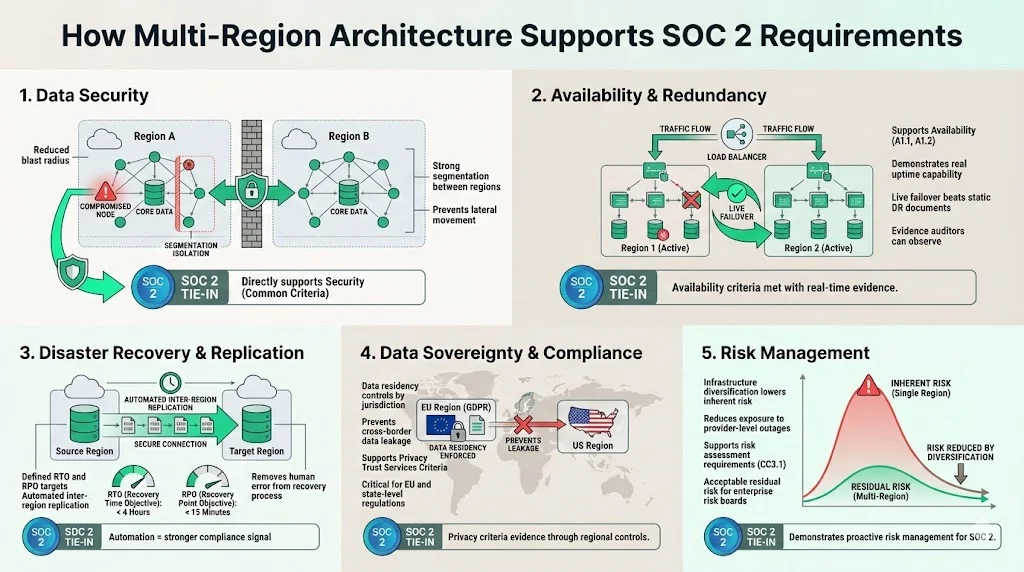 How Multi-Region Architecture Supports SOC 2 Requirements