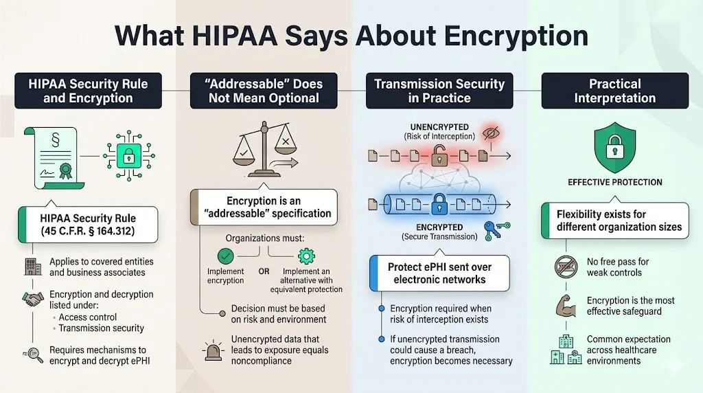 What HIPAA Says About Encryption