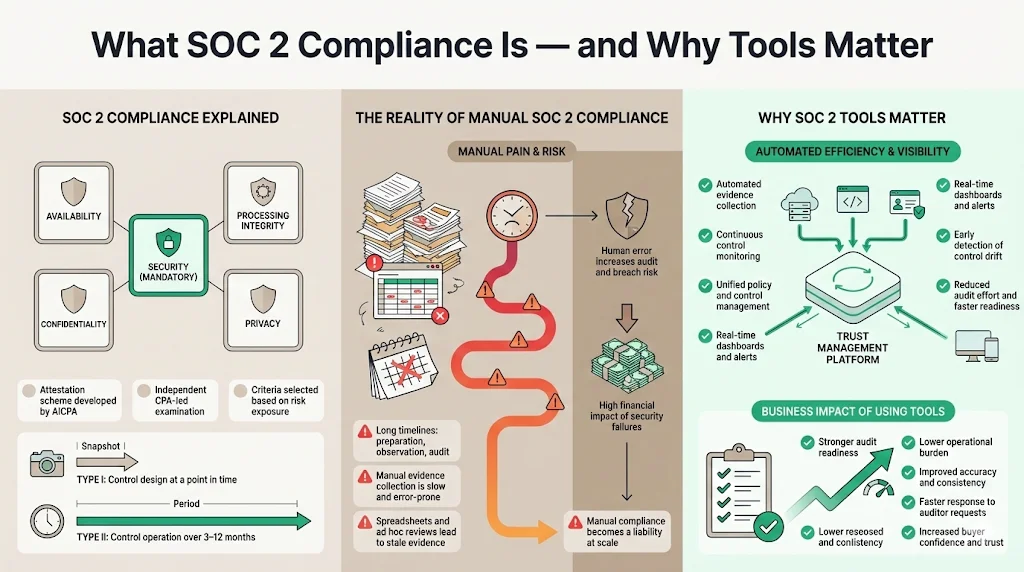 What SOC 2 Compliance Is and Why Tools Matter