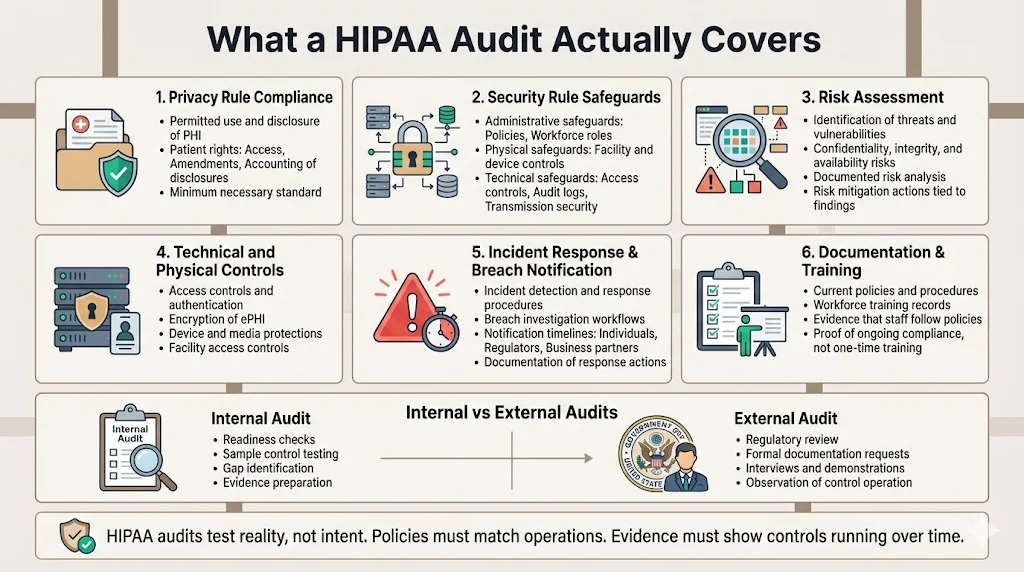 What a HIPAA Audit Actually Covers