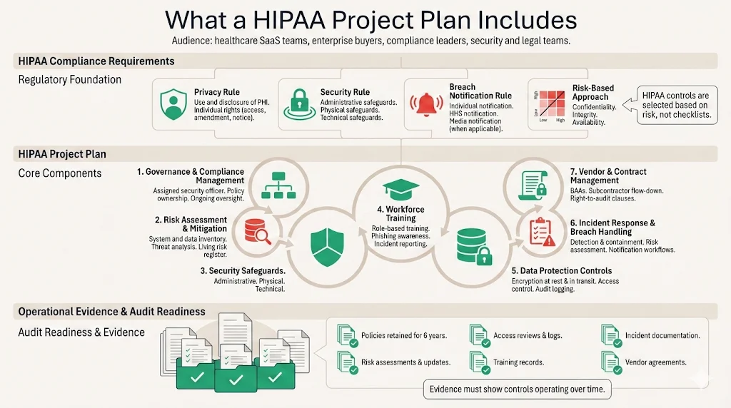 What a HIPAA Project Plan Includes