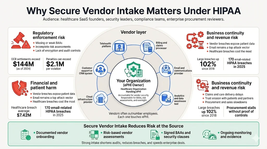 Why HIPAA Secure Vendor Intake Matters for Your Business