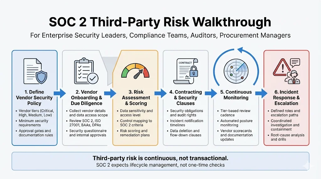 SOC 2 Third‑Party Risk Walkthrough