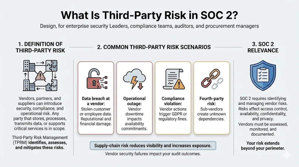 What Is Third‑Party Risk in SOC 2 Context?