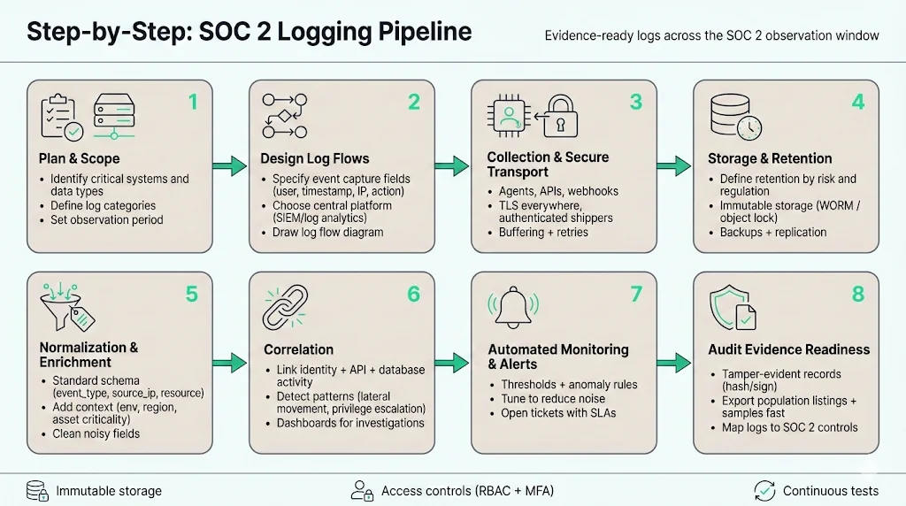 Step‑by‑Step Guide to Building a Logging Pipeline for SOC 2