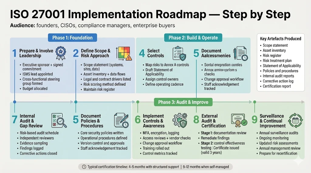 Step‑by‑Step ISO 27001 Implementation Roadmap