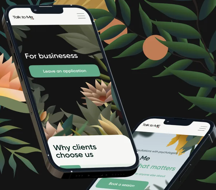 Обложка со скриншотами сервиса Поговорим.онлайн