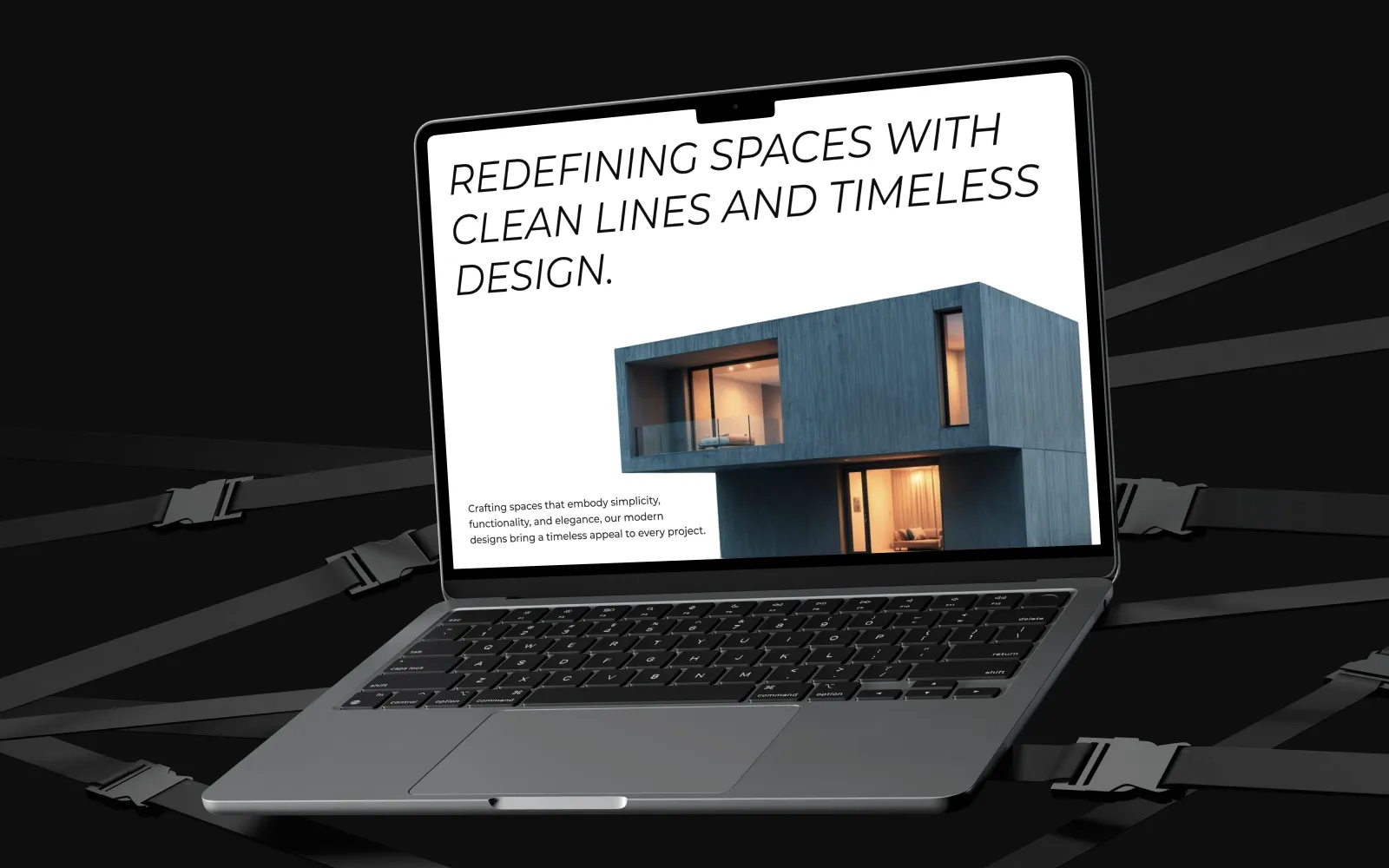 User interface design in a macbook