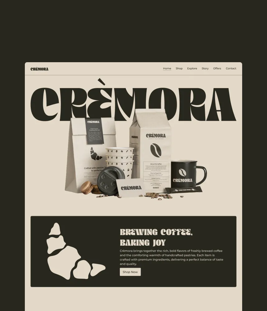 Landing page ui design