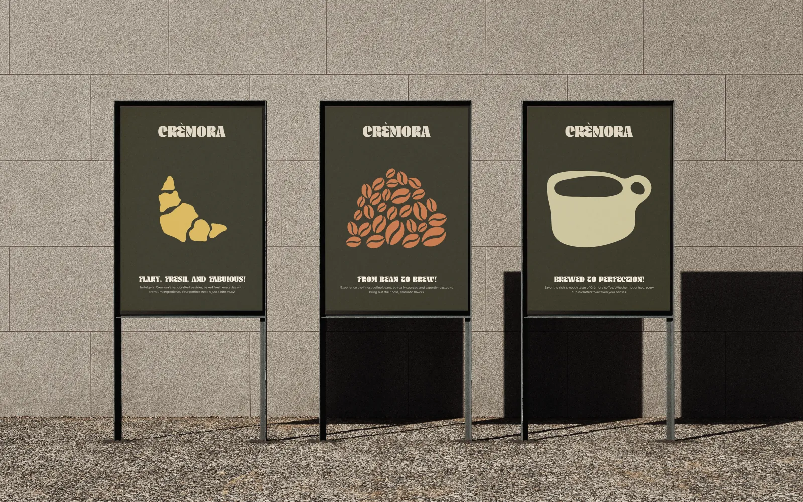 Advertising mockup design