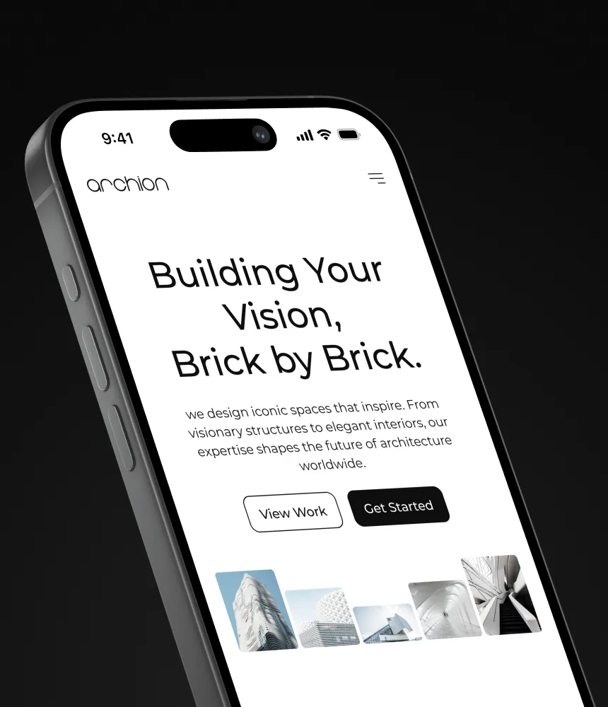 User interface design in a iphone