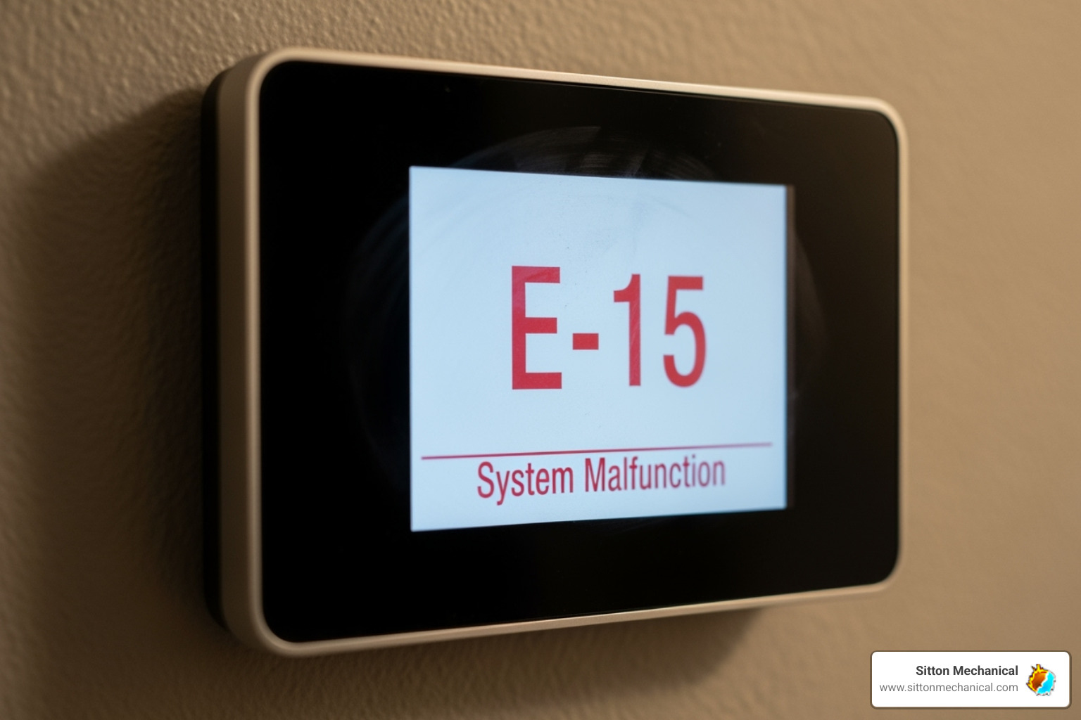 a thermostat displaying an error code - furnace repair cushing ok