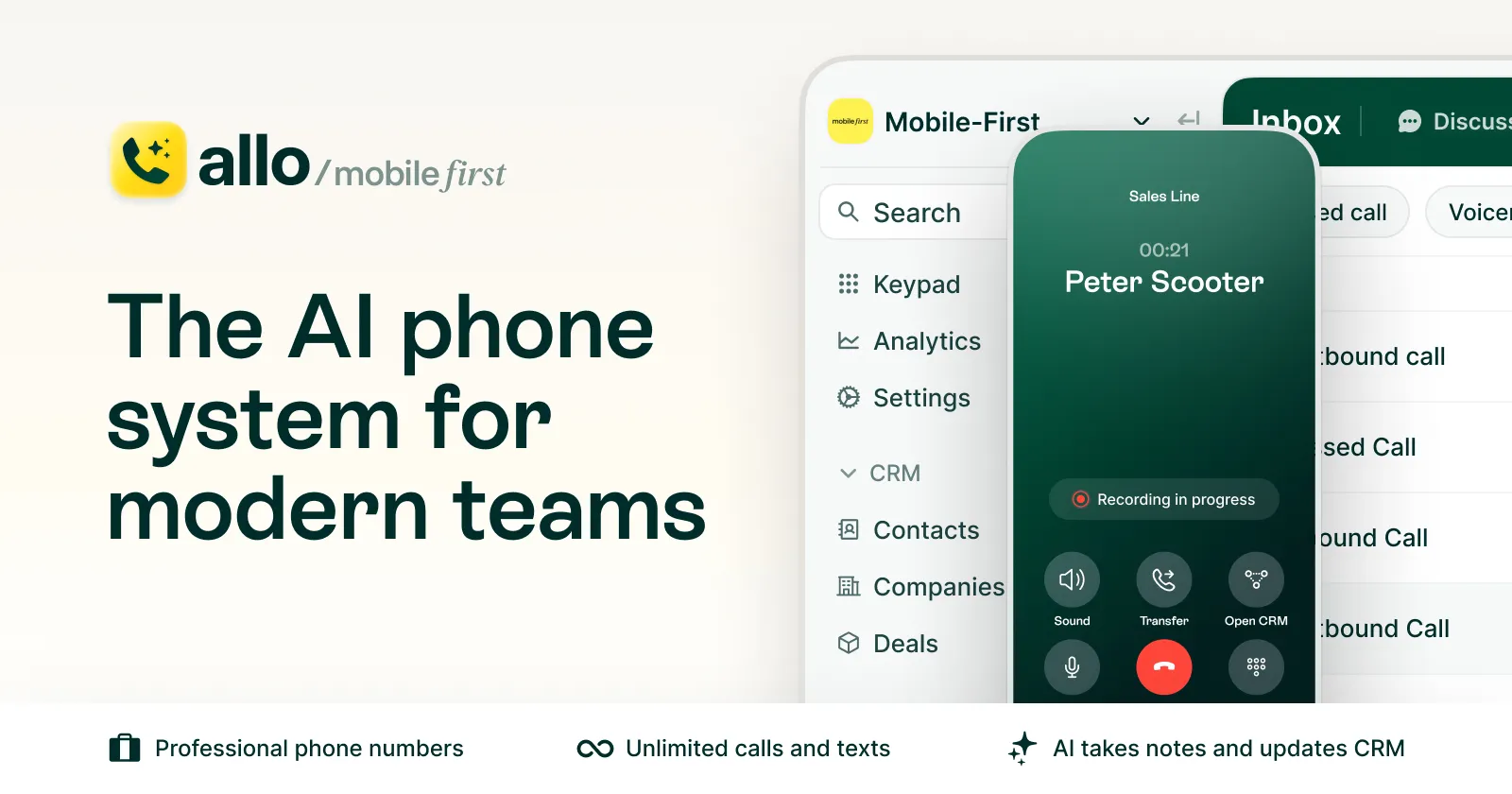Allo  Handle More Calls with an AI-Powered Business Phone