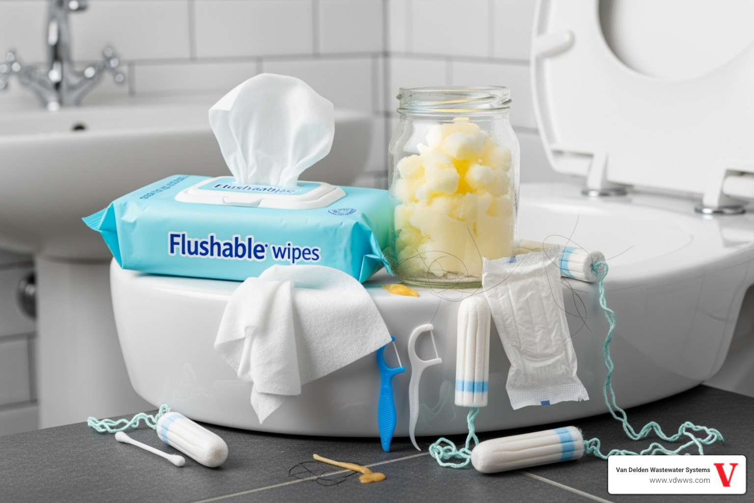 items that shouldn't be flushed - septic cleaning services