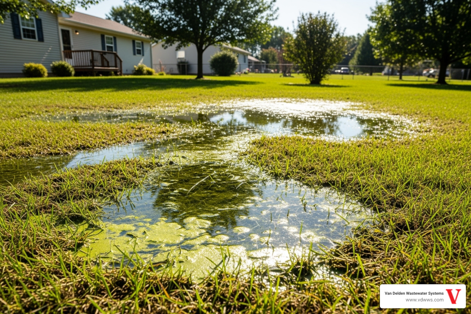 soggy drain field or sewage backup - septic cleaning services