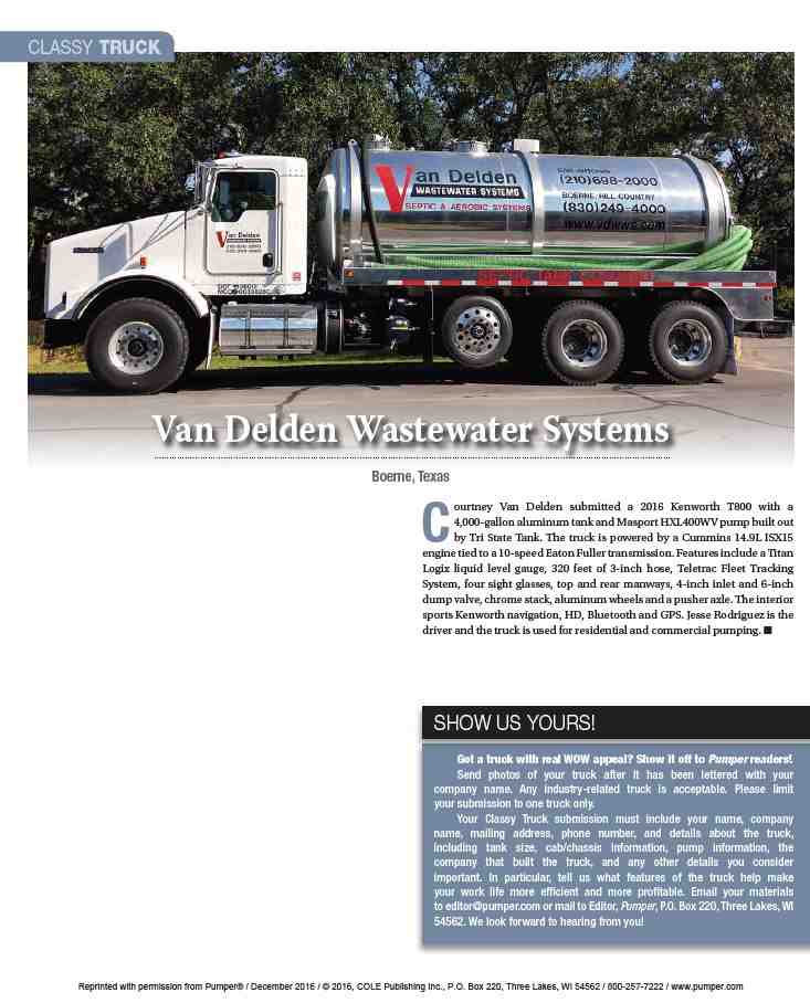 clean, modern septic service truck with neatly organized hoses, featuring red and black company branding on a white truck - septic pumping bulverde tx