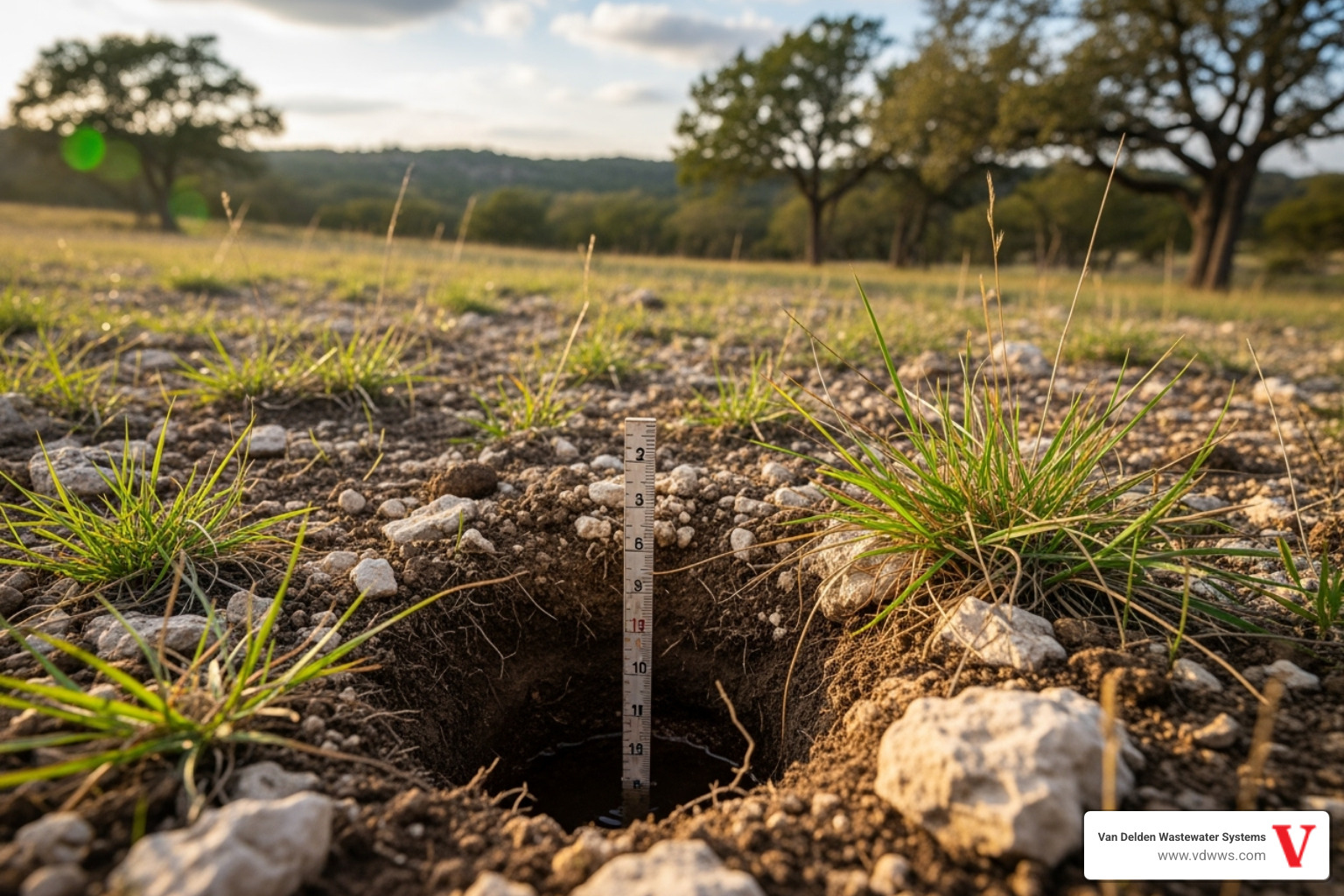 diagram showing different Texas soil profiles like clay, loam, and shallow rock - soil percolation test spring branch tx