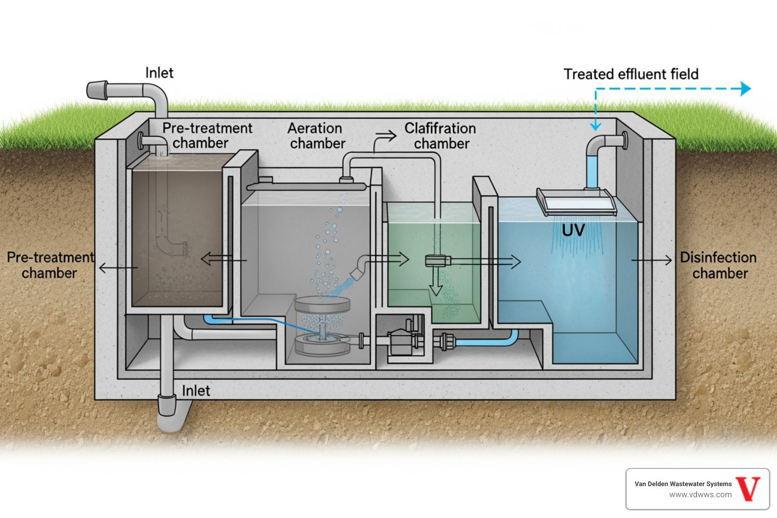 Diagram of an aerobic septic system - affordable septic system installation service in leon springs tx Diagram of an aerobic septic system - affordable septic system installation service in leon springs tx