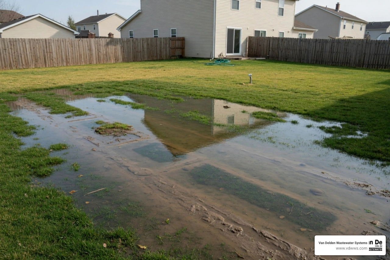 pooling water over a drain field septic emergency pooling water over a drain field septic emergency