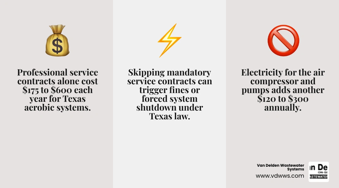 Aerobic septic system annual maintenance cost breakdown infographic for homeowners infographic Aerobic septic system annual maintenance cost breakdown infographic for homeowners infographic