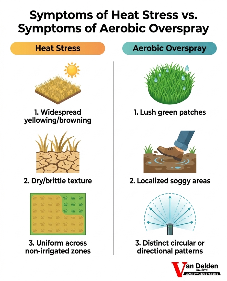 Symptoms of Heat Stress vs. Symptoms of Aerobic Overspray