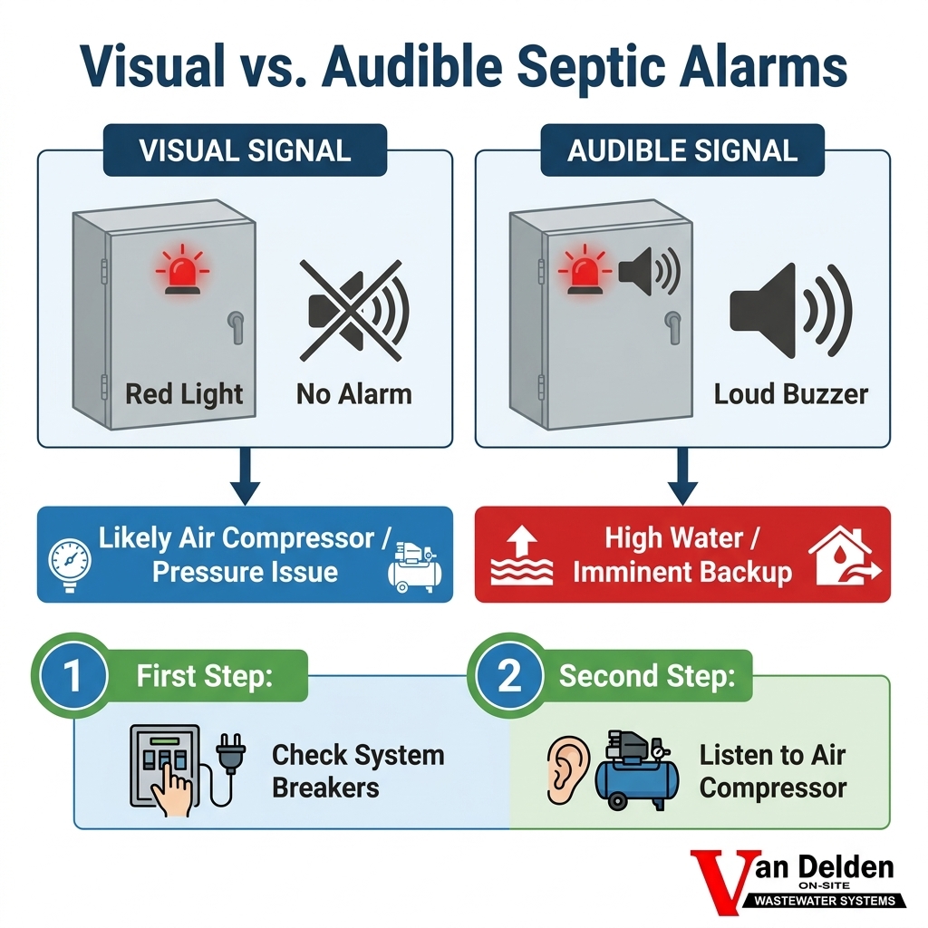 Visual vs. Audible Septic Alarms