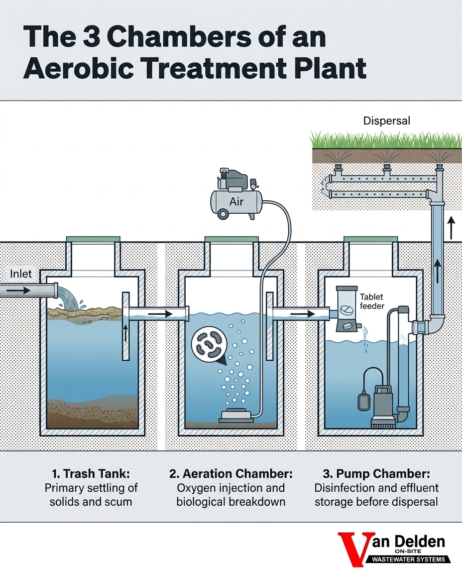 The 3 Chambers of an Aerobic Treatment Plant