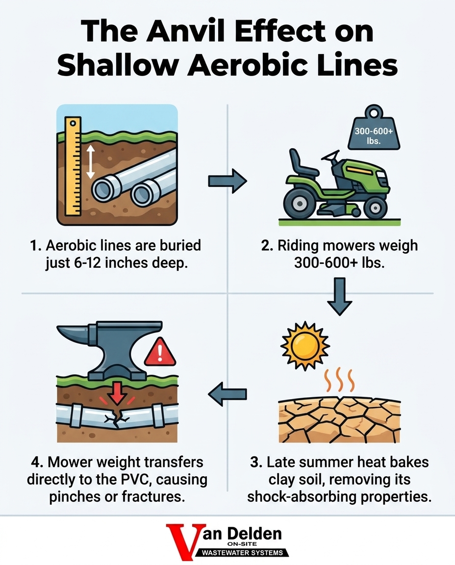 The Anvil Effect on Shallow Aerobic Lines