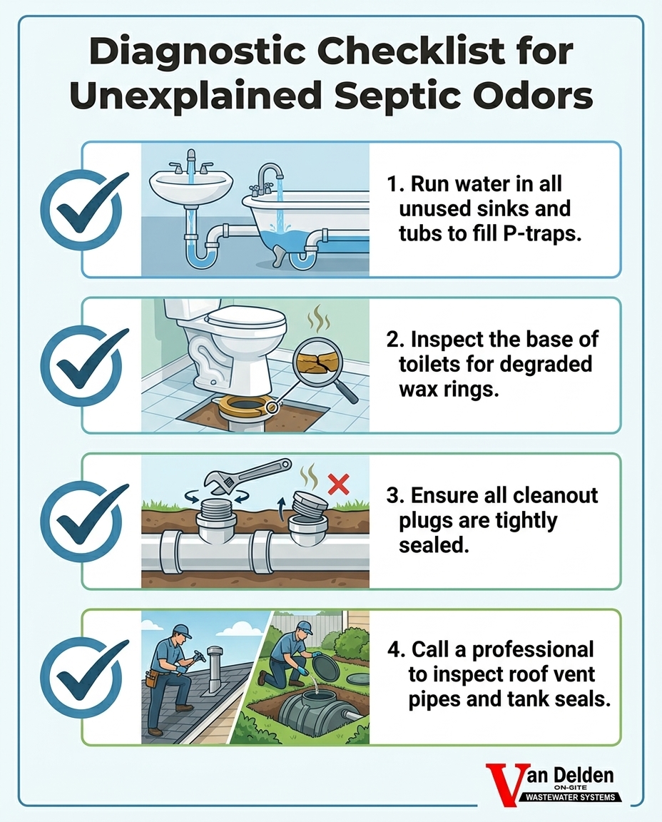 Diagnostic Checklist for Unexplained Septic Odors