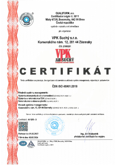 Certifikát 1